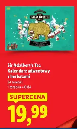 Lidl Kalendarz adwentowy z herbatami Sir Adalbert's Tea oferta