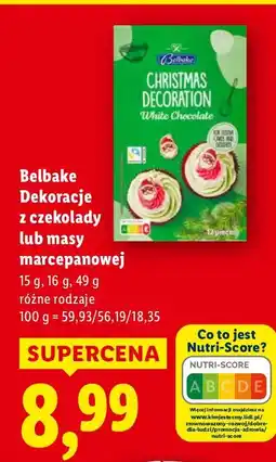 Lidl Dekoracje z czekolady lub masy marcepanowej Belbake oferta