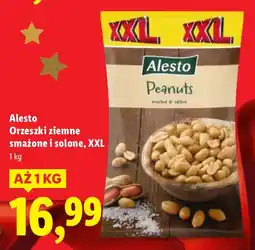 Lidl Orzechy ziemne prażone i solone XXL Alesto oferta