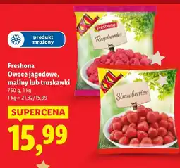 Lidl Owoce jagodowe, maliny lub truskawki Freshona oferta
