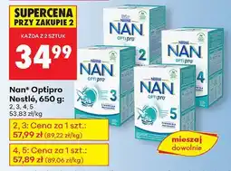 Biedronka Mleko modyfikowane Nan Optipro 2 Nestlé oferta