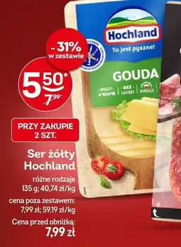 Żabka Ser żółty Hochland różne rodzaje oferta