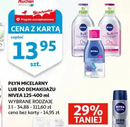 Auchan PLYN MICELARNY LUB DO DEMAKIJAZU NIVEA oferta