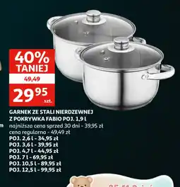 Auchan GARNEK ZE STALI NIERDZEWNEJ oferta