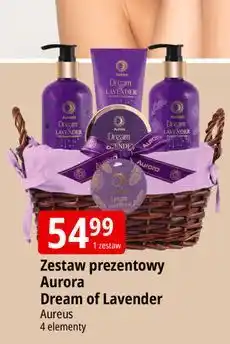 E.Leclerc Zestaw w koszyku dream od lavender mydło do rąk 250 ml + balsam ciała 120 masło 100 Aurora oferta