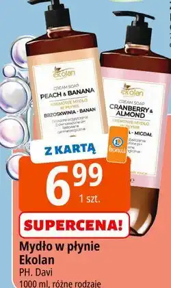 E.Leclerc Mydło kremowe żurawina i migdał Ekolan oferta