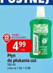 E.Leclerc Płyn do płukania jamy ustnej miętowy Wiodąca Marka Dentamyl oferta
