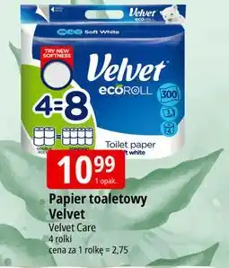 E.Leclerc Papier toaletowy delikatnie biały Velvet Eco Roll oferta