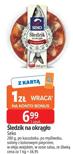 E.Leclerc Śledzik na okrągło ze śliwką Seko oferta