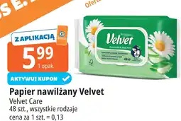 E.Leclerc Papier toaletowy nawilżany rumianek & aloe vera Velvet oferta
