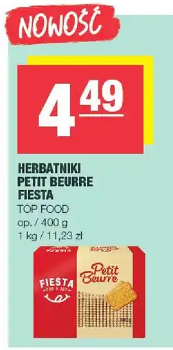 Spar Herbatniki Petit Beurre Fiesta Top Food oferta