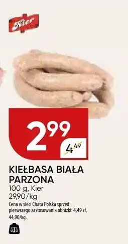 Chata Polska Kiełbasa biała parzona Kier oferta