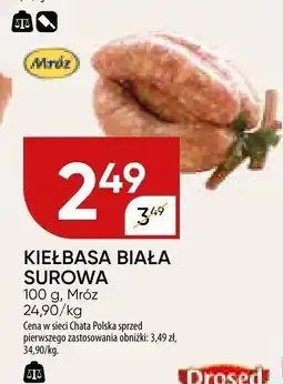 Chata Polska Kiełbasa biała surowa Mróz oferta