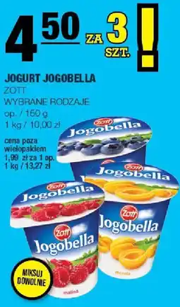 Spar Jogurt Jogobella Zott wybrane rodzaje oferta
