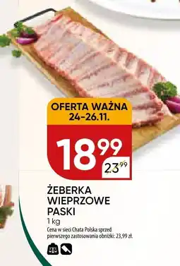 Chata Polska Żeberka wieprzowe paski Chata Polska oferta