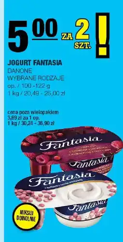Spar Jogurt Fantasia Danone wybrane rodzaje oferta