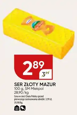 Chata Polska Ser żółty Mazur SM Mlekpol oferta