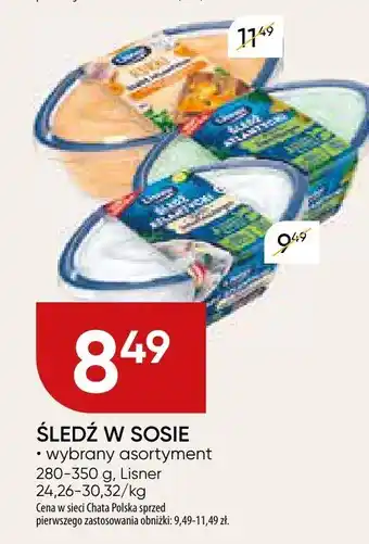 Chata Polska Śledź w sosie Lisner oferta
