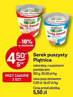 Żabka Serek puszysty Piątnica naturalny z suszonymi pomidorami oferta