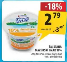 Arhelan Śmietana Mazurski Smak 18% oferta