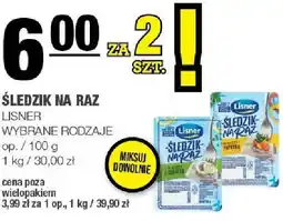 Spar Śledzie na raz Lisner wybrane rodzaje oferta