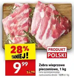 Twój Market Żebra wieprzowe pieczenione, 1 kg Twój Market oferta