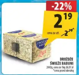 Arhelan Drożdże świeże Babuni oferta