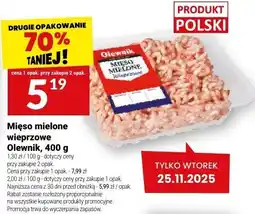 Twój Market Mięso mielone wieprzowe Olewnik, 400 g oferta