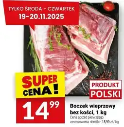 Twój Market Boczek wieprzowy bez kości, 1 kg Twój Market oferta