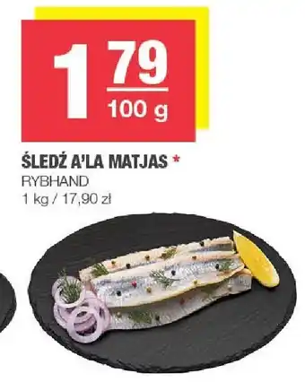 Spar Śledź a'la matjas Rybhand oferta