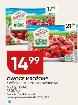 Chata Polska Owoce mrożone wiśnia, mieszanka owocowa Hortex oferta