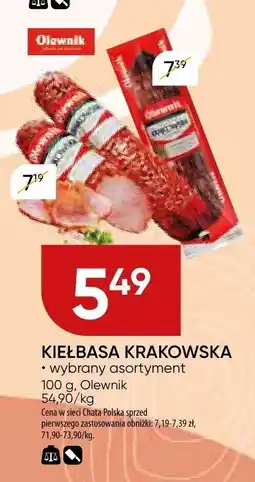 Chata Polska Kiełbasa krakowska Olewnik oferta