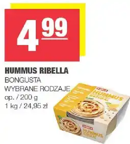 Spar Hummus Ribella BONGUSTA, wybrane rodzaje oferta