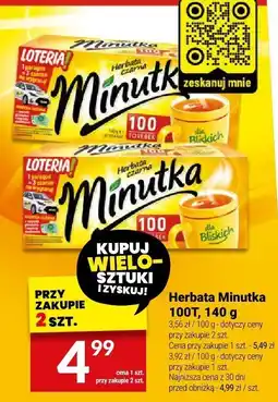 Twój Market Herbata Minutka 100T, 140 g oferta