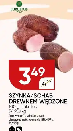 Chata Polska Szynka/schab drewnem wędzone Lukullus oferta