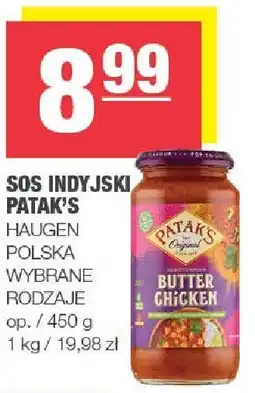Spar Sos indyjski PATAK'S Haugen, Polska, wybrane rodzaje oferta