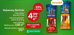 Żabka Kabanosy Berlinki różne rodzaje 85 g oferta