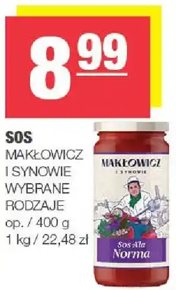 Spar Sos MAKOWICZ i Synowie, wybrane rodzaje oferta