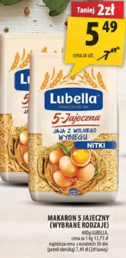 Arhelan Makaron 5-jajeczny Lubella (wybrane rodzaje) oferta