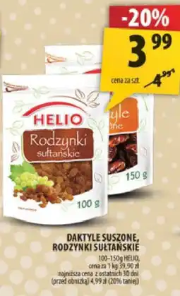 Arhelan Daktyle suszone, rodzynki sułtańskie Helio oferta