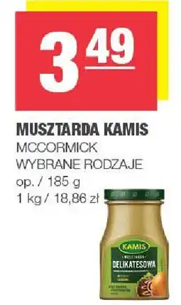 Spar Musztarda Kamis MCCORMICK, wybrane rodzaje oferta
