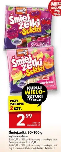 Twój Market Żelki Śmiejżelki, 90-100 g oferta