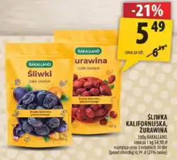 Arhelan Śliwka kalifornijska, żurawina Bakalland oferta