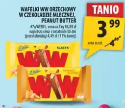 Arhelan Wafle WW orzechowy w czekoladzie mlecznej, peanut butter Wernli oferta