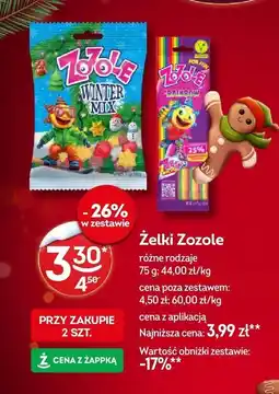 Żabka Żelki Zozole Rainbow różne rodzaje oferta