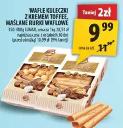 Arhelan Wafle kuleczki z kremem toffee, maślane rurki waflowe Lomax oferta