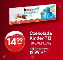 Żabka Czekolada Kinder T12 oferta