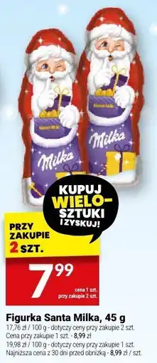 Twój Market Figurka Santa Milka, 45 g oferta