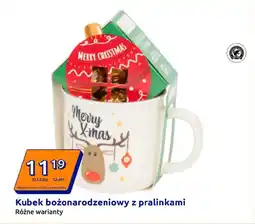 Action Kubek bożonarodzeniowy z pralinkami oferta