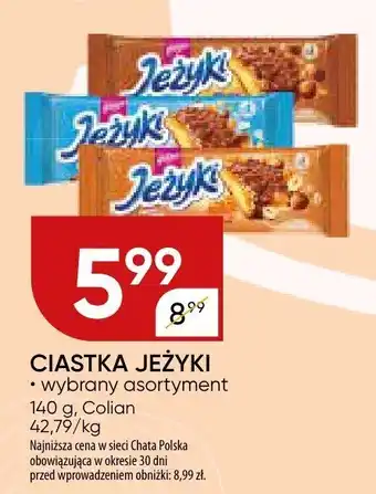 Chata Polska Ciastka Jeżyki oferta